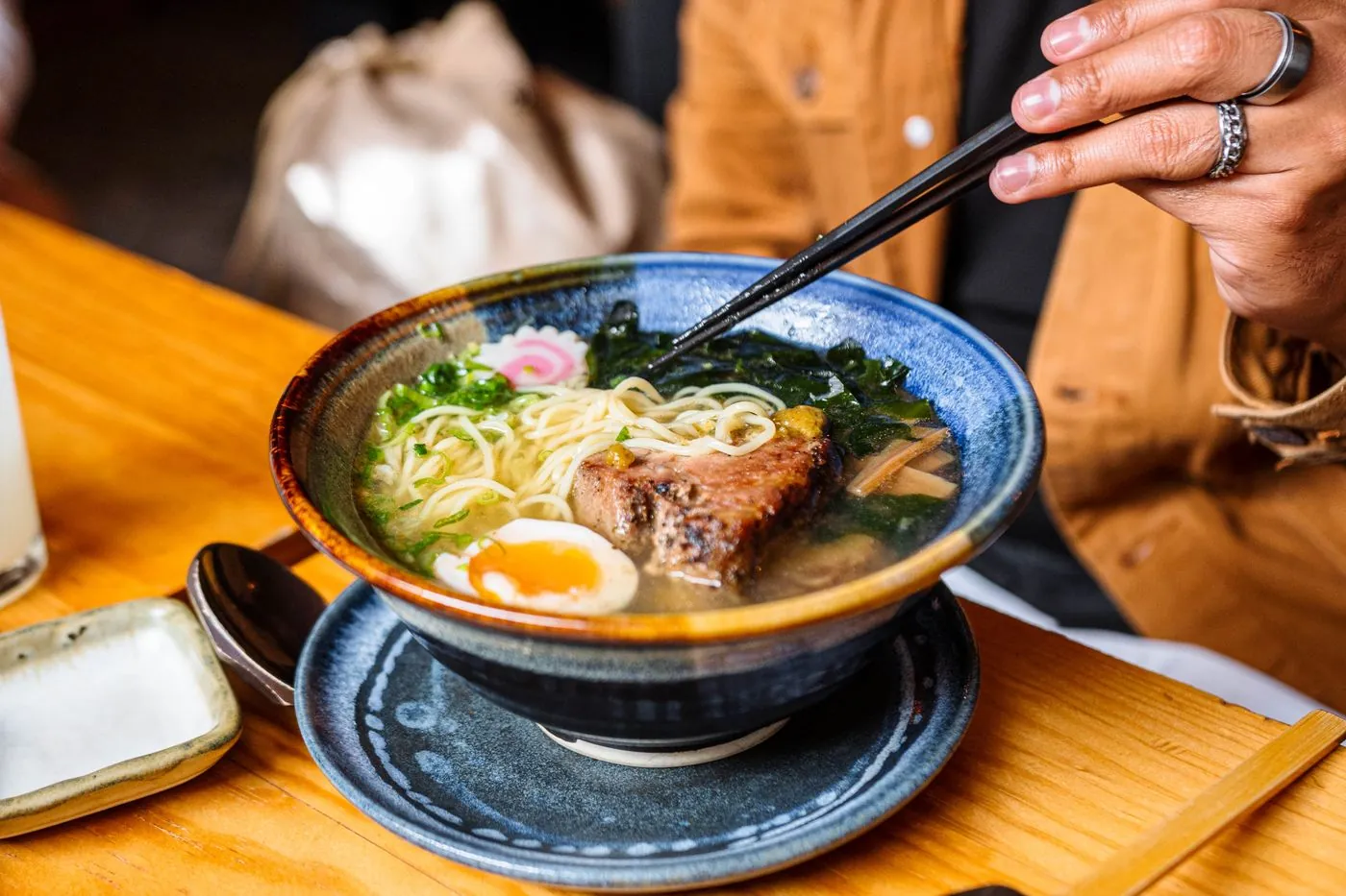 自家製麺のラーメン