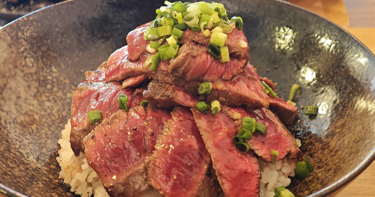 ほし乃(富山市)の国産牛ステーキ丼