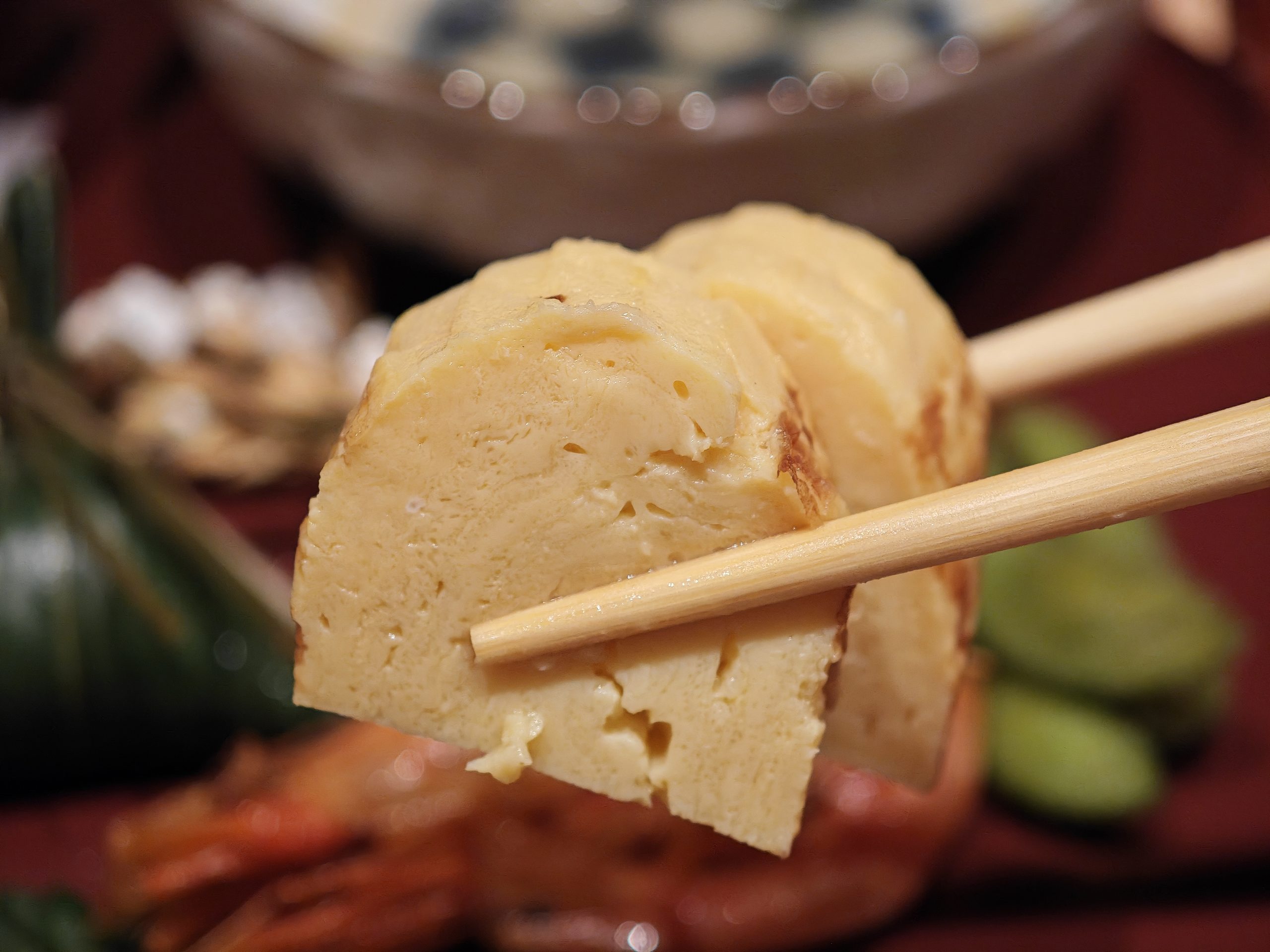 だし巻き卵(魚津の稲盛ファームさんの卵)（四季料理 悠（魚津市））