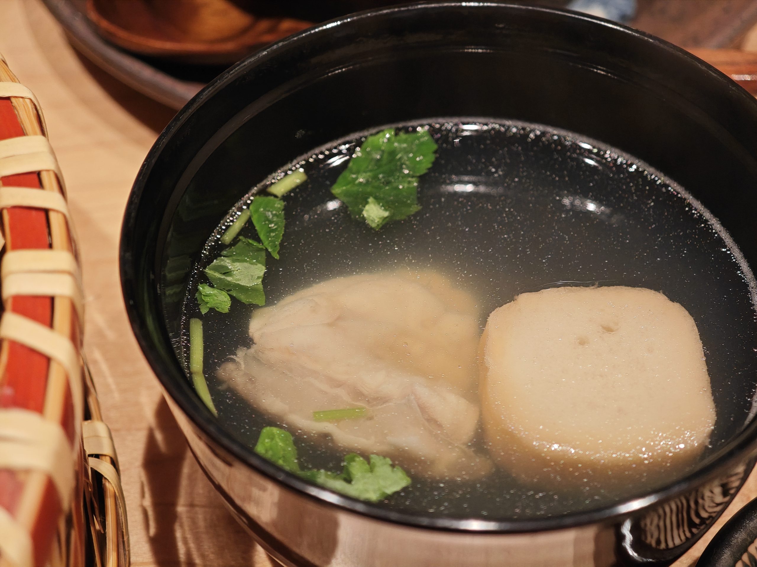 お吸い物(「ナンダ」と呼ばれるタナカゲンゲというお魚入り)（四季料理 悠（魚津市））