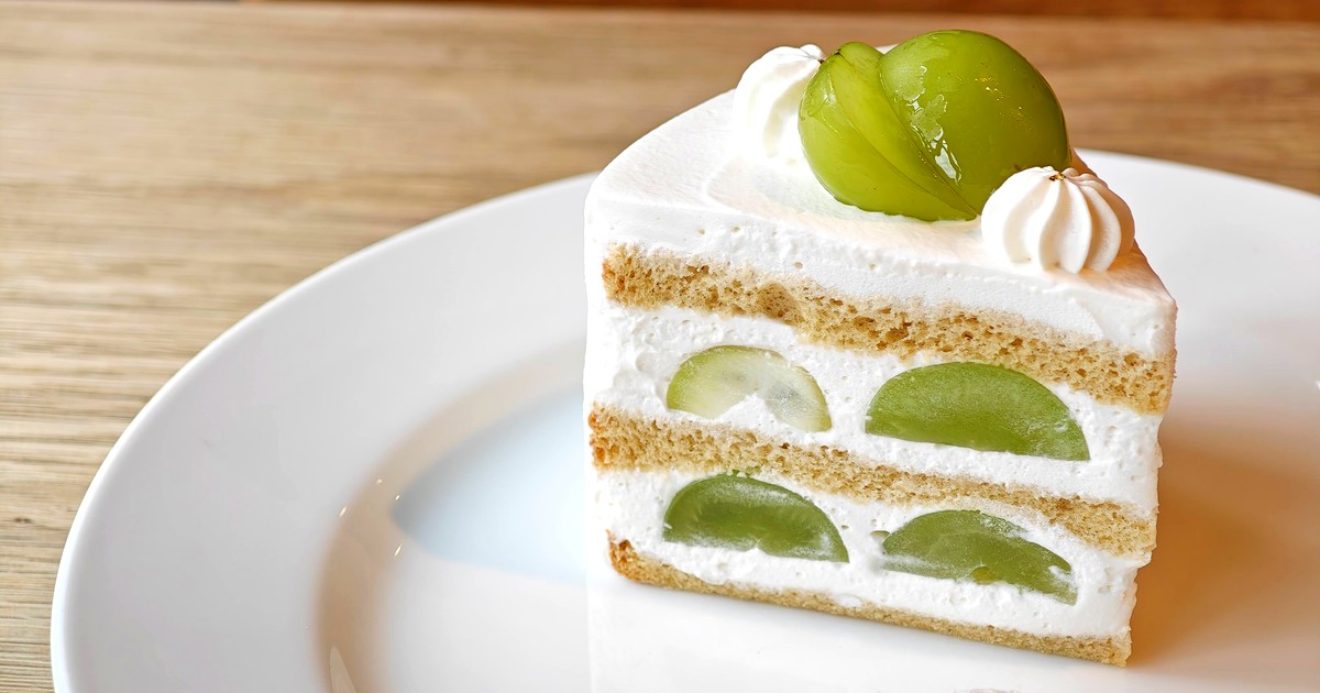 千senのシャインマスカットのショートケーキ